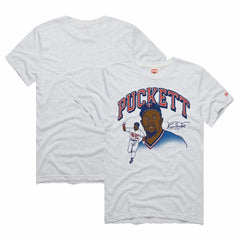 Kirby Puckett Minnesota Twins Homage Graphic Player Tri-Blend T-Shirt Ash