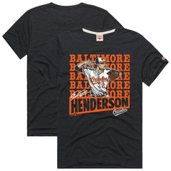 Gunnar Henderson Baltimore Orioles Homage Graphic Player T-Shirt Charcoal
