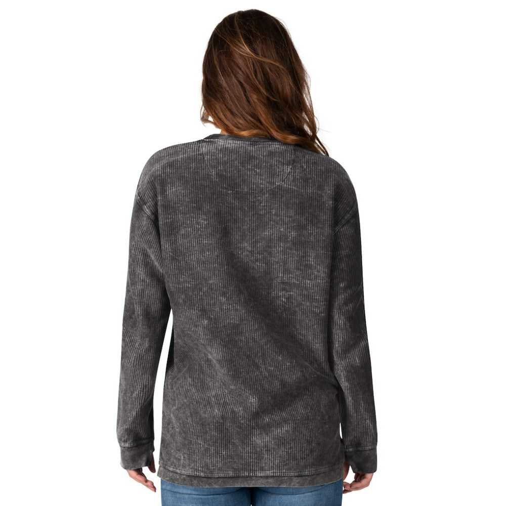 San Diego Padres G-III 4Her by Carl Banks Women's Comfy Cord Pullover Sweatshirt Black