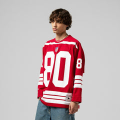 Jerry Rice San Francisco 49ers Maxxed Out Fashion Hockey Jersey - Scarlet on sale