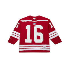 Joe Montana San Francisco 49ers Maxxed Out Fashion Hockey Jersey - Scarlet for sale