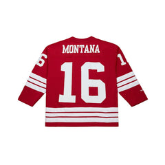 Joe Montana San Francisco 49ers Maxxed Out Fashion Hockey Jersey - Scarlet for sale
