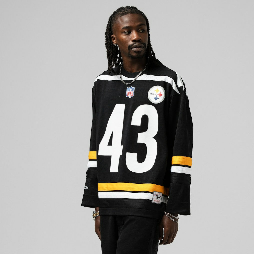 Troy Polamalu Pittsburgh Steelers Maxxed Out Fashion Hockey Jersey - Black for sale