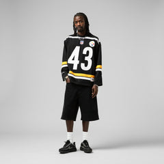 Troy Polamalu Pittsburgh Steelers Maxxed Out Fashion Hockey Jersey - Black for sale