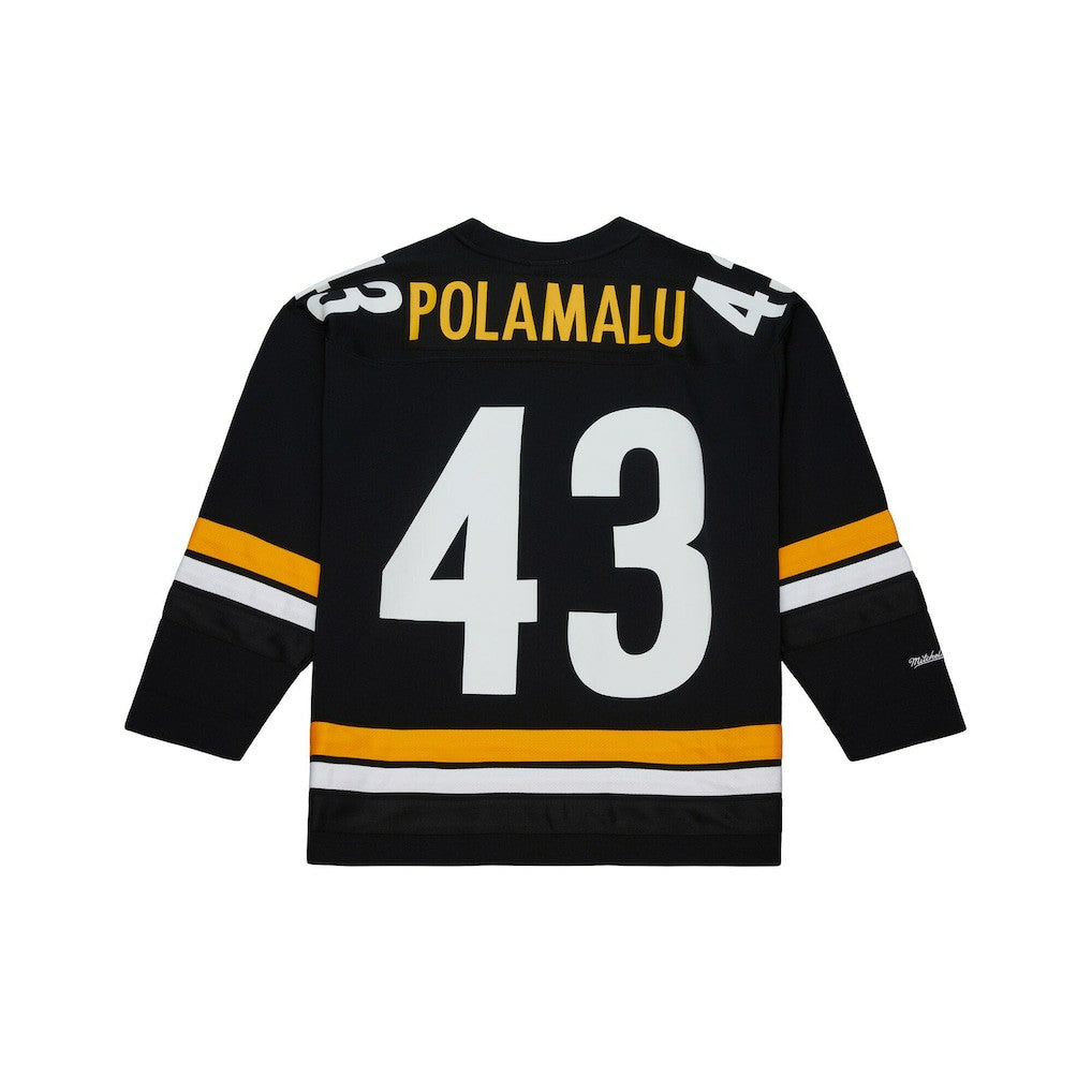 Troy Polamalu Pittsburgh Steelers Maxxed Out Fashion Hockey Jersey - Black for sale