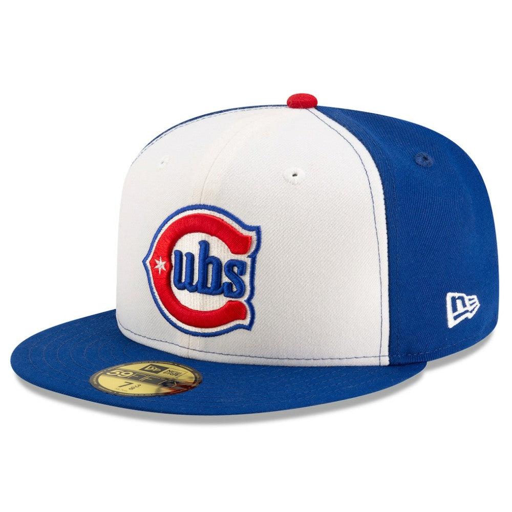 Chicago Cubs Alternate Authentic Collection On-Field 59FIFTY Fitted Hat White/Royal | New Era