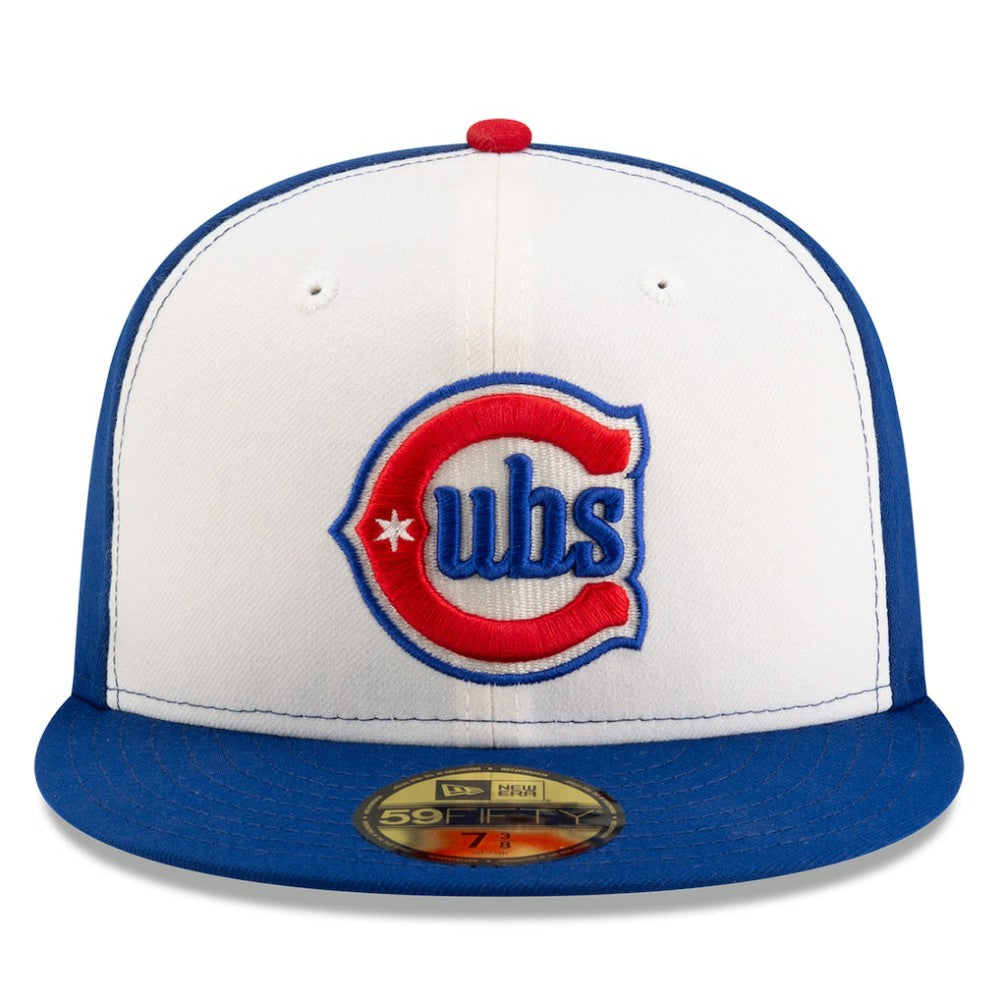 Chicago Cubs Alternate Authentic Collection On-Field 59FIFTY Fitted Hat White/Royal | New Era