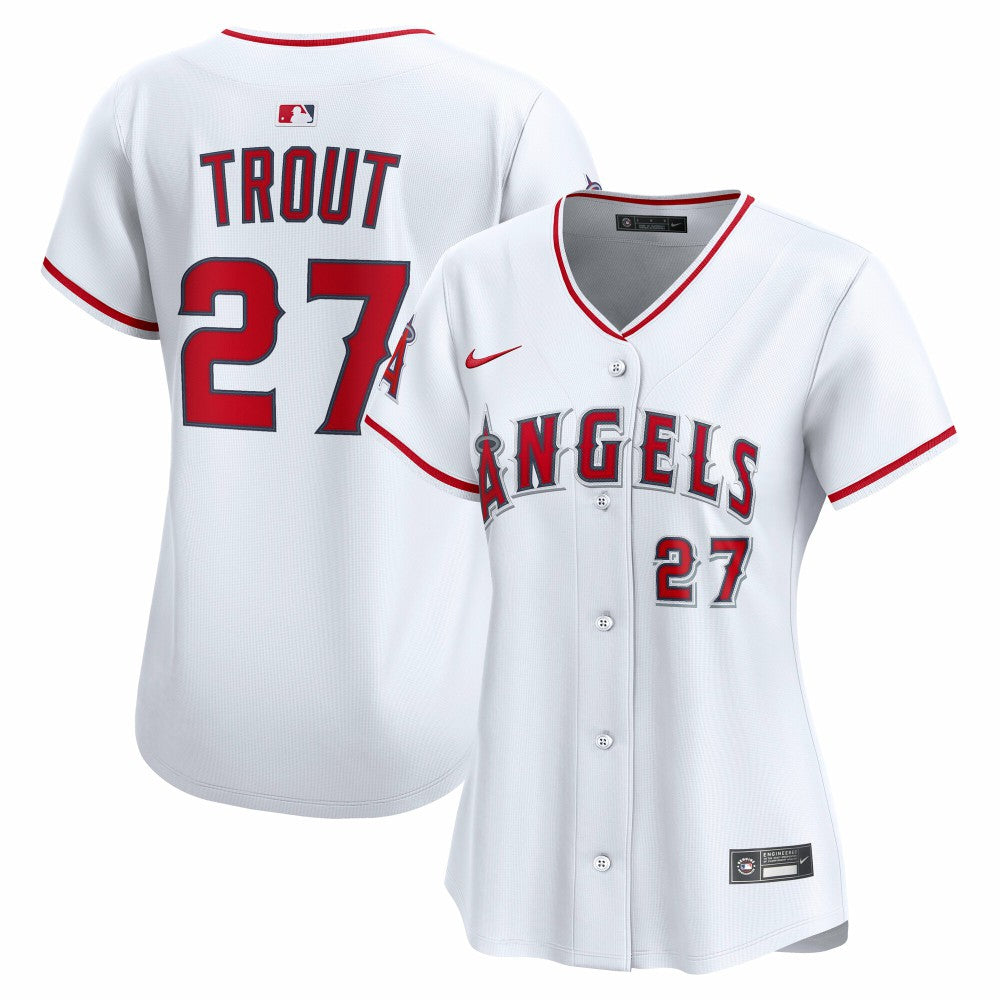 Mike Trout Los Angeles Angels Women's Home Limited Player Jersey White | Nike