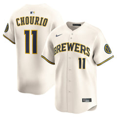 Jackson Chourio Milwaukee Brewers Home Limited Jersey Cream | Nike