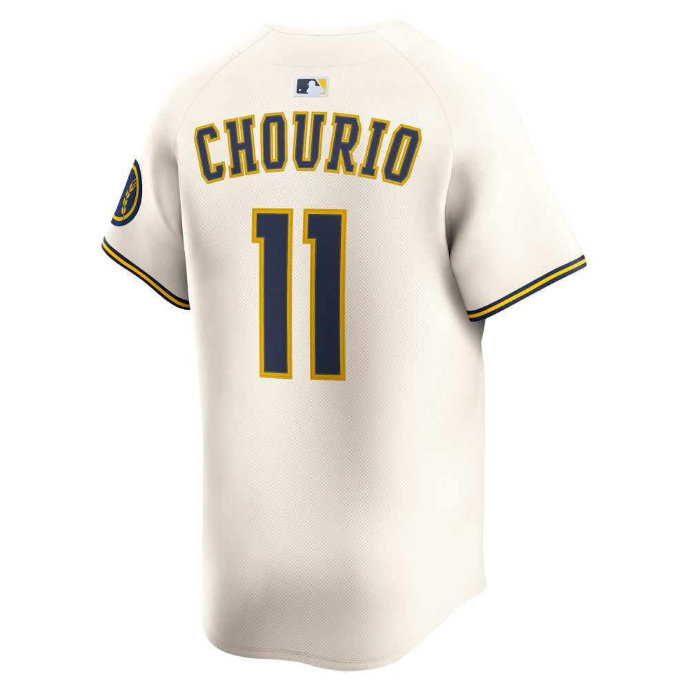 Jackson Chourio Milwaukee Brewers Home Limited Jersey Cream | Nike