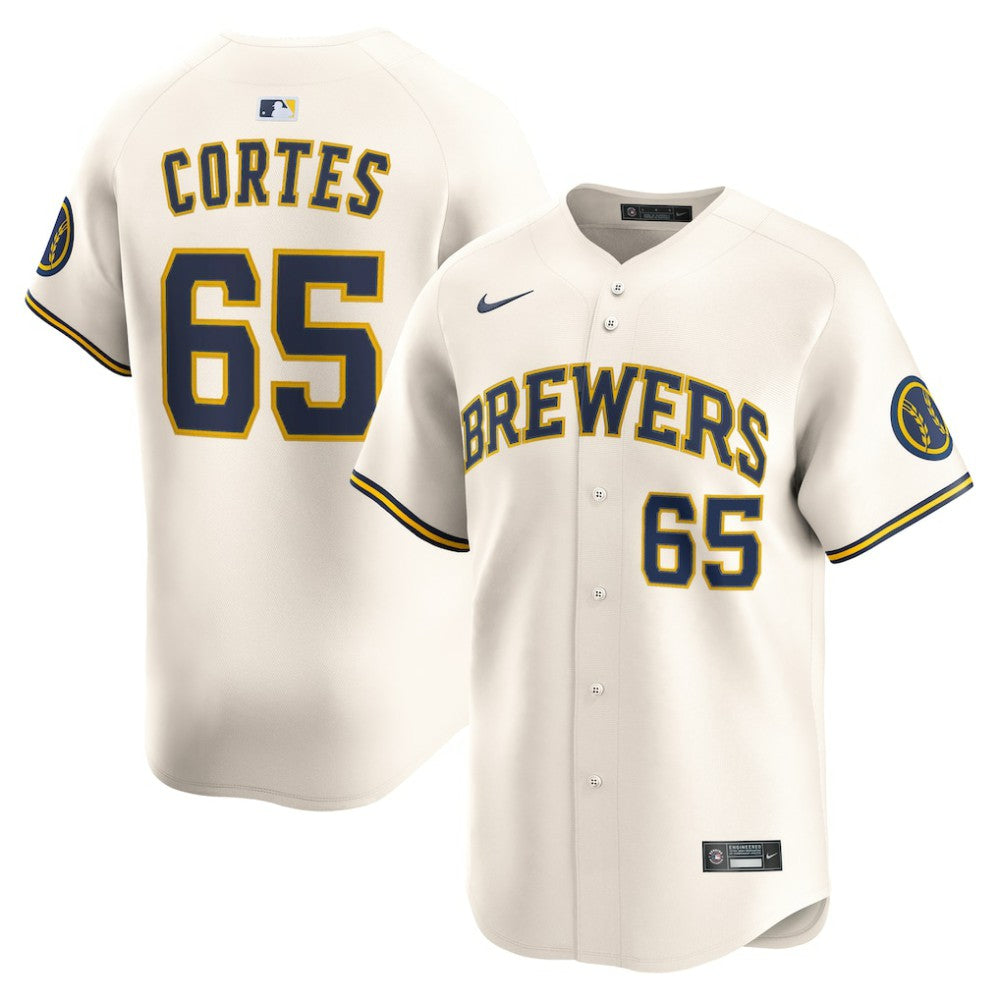 Nestor Cortes Milwaukee Brewers Home Limited Player Jersey Cream | Nike