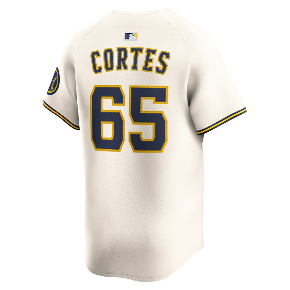 Nestor Cortes Milwaukee Brewers Home Limited Player Jersey Cream | Nike