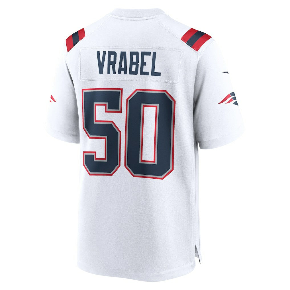 Mike Vrabel New England Patriots Retired Player Game Jersey - White