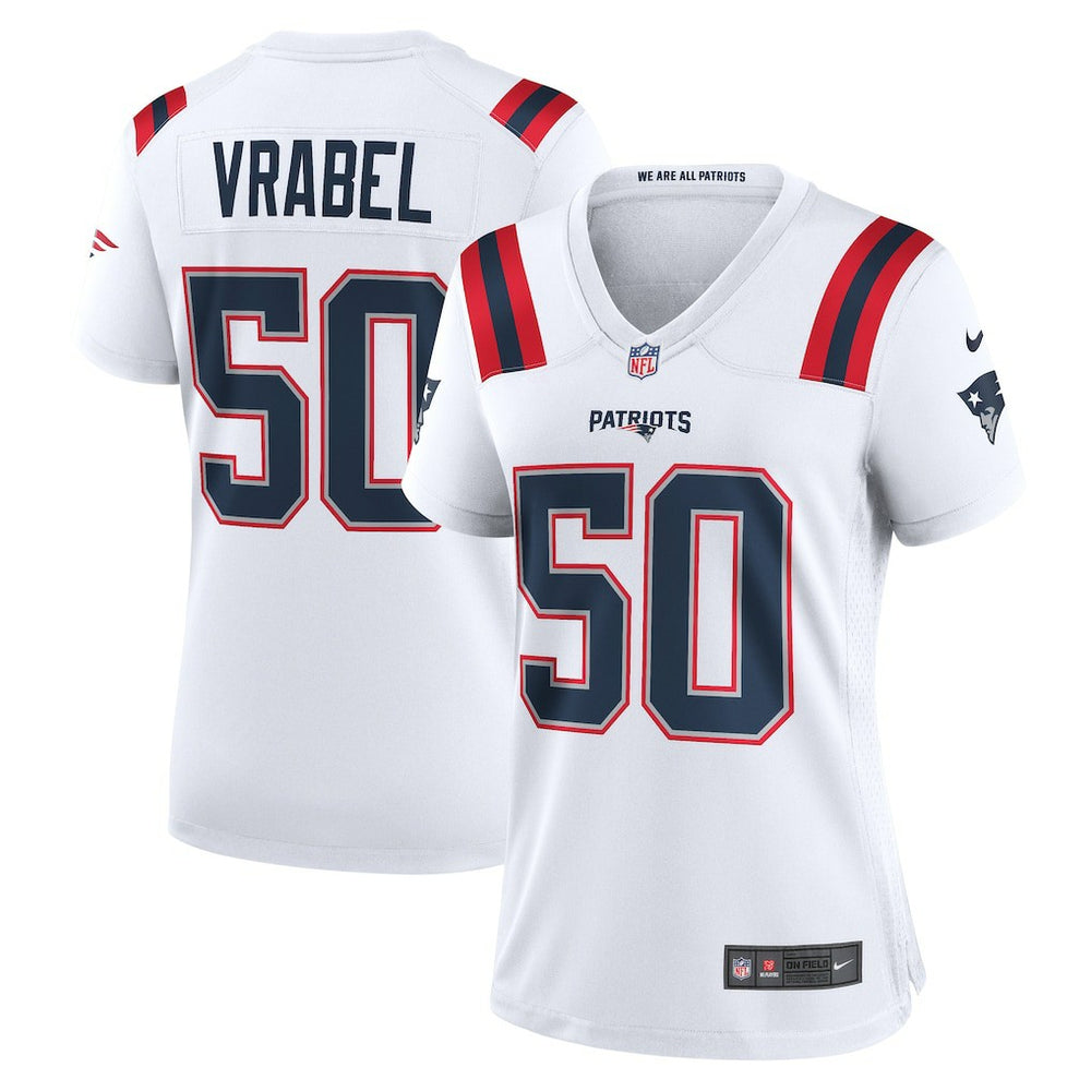 Mike Vrabel New England Patriots Women's Retired Player Game Jersey - White