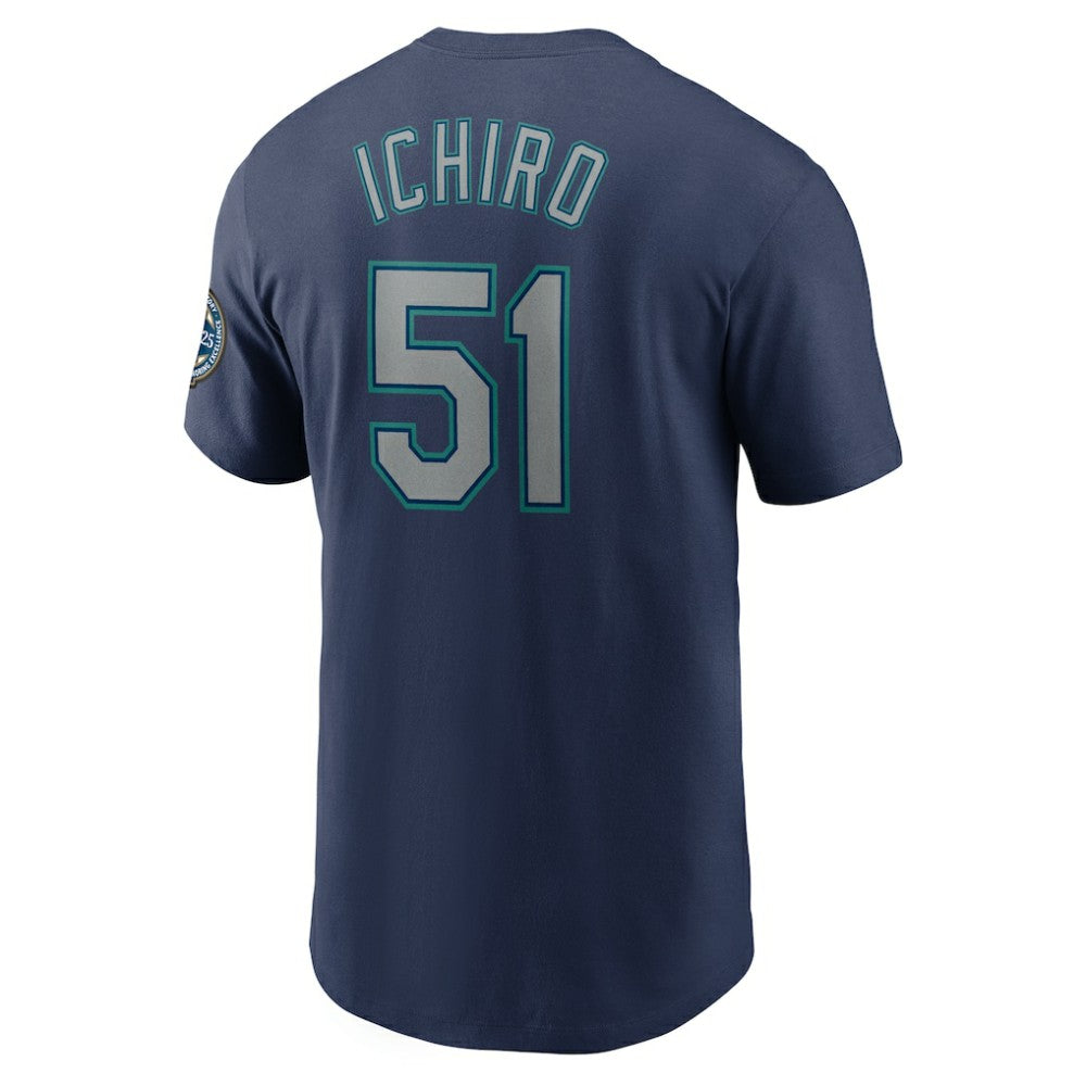 Ichiro Suzuki Seattle Mariners 2025 National Baseball Hall of Fame Name & Number T-Shirt Navy | Nike
