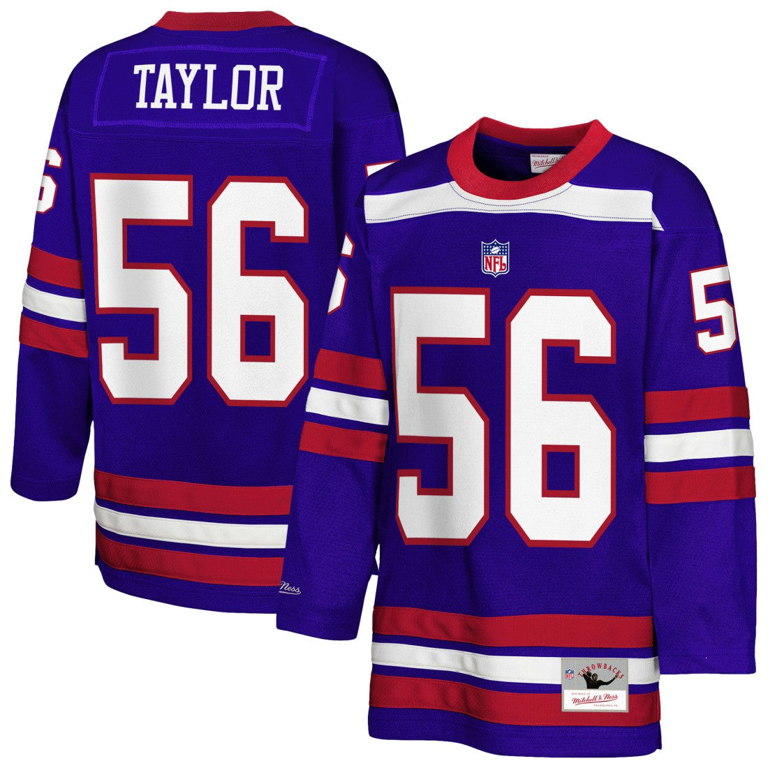 Lawrence Taylor New York Giants Youth Hockey Fashion Jersey - Royal discount