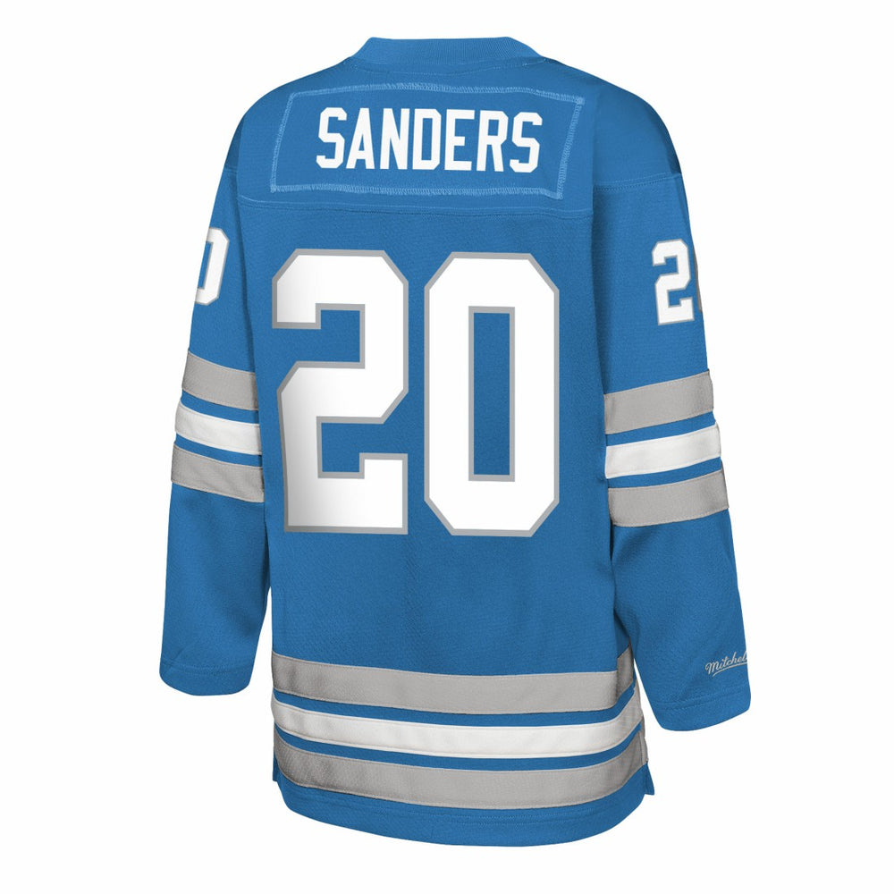 Barry Sanders Detroit Lions Youth Hockey Fashion Jersey - Blue online