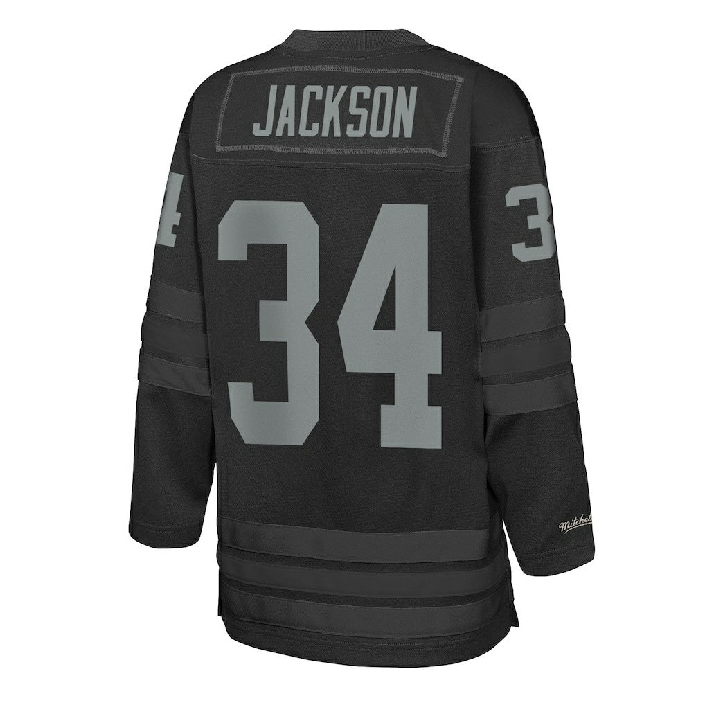 Bo Jackson Las Vegas Raiders Youth Hockey Fashion Jersey - Black for sale