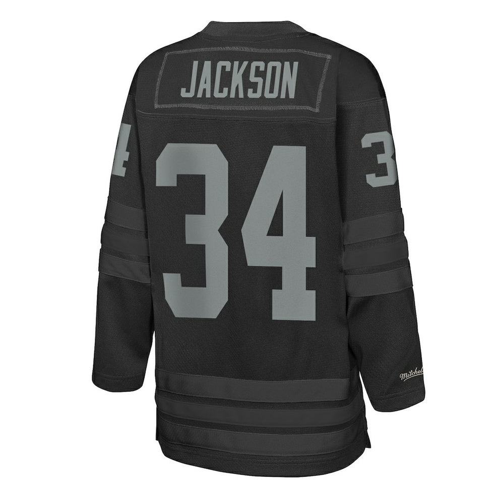 Bo Jackson Las Vegas Raiders Youth Hockey Fashion Jersey - Black for sale