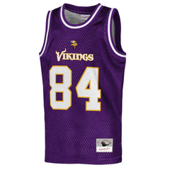 Randy Moss Minnesota Vikings Youth Retired Player NFL Basketball Fashion Jersey - Purple online