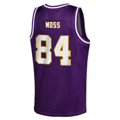 Randy Moss Minnesota Vikings Youth Retired Player NFL Basketball Fashion Jersey - Purple online