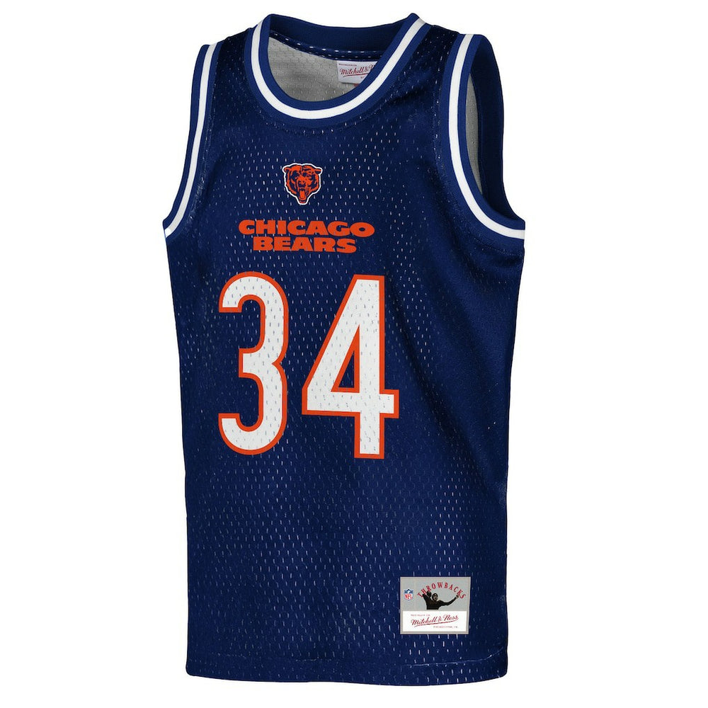 Walter Payton Chicago Bears Youth Retired Player NFL Basketball Fashion Jersey - Navy outlet