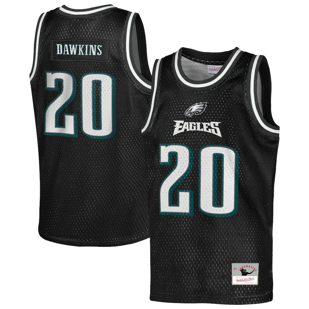 Brian Dawkins Philadelphia Eagles Youth Retired Player NFL Basketball Fashion Jersey - Black for sale