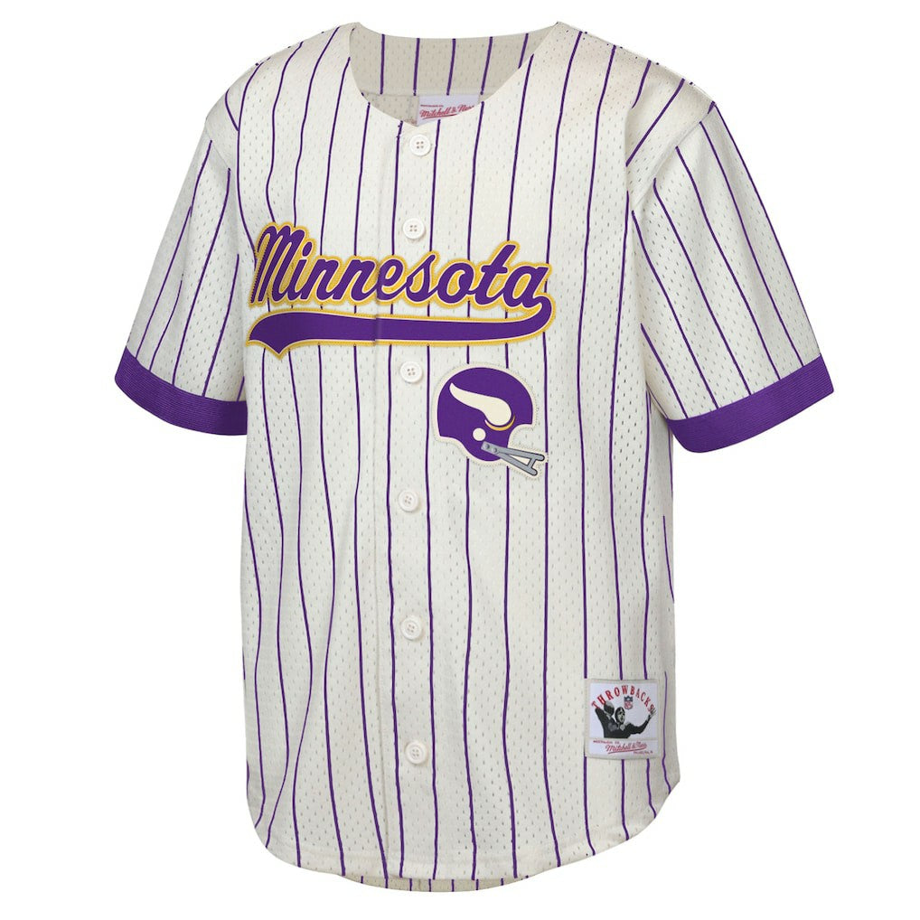 Randy Moss Minnesota Vikings Youth Retired Player Name & Number Baseball Jersey - Cream cheap