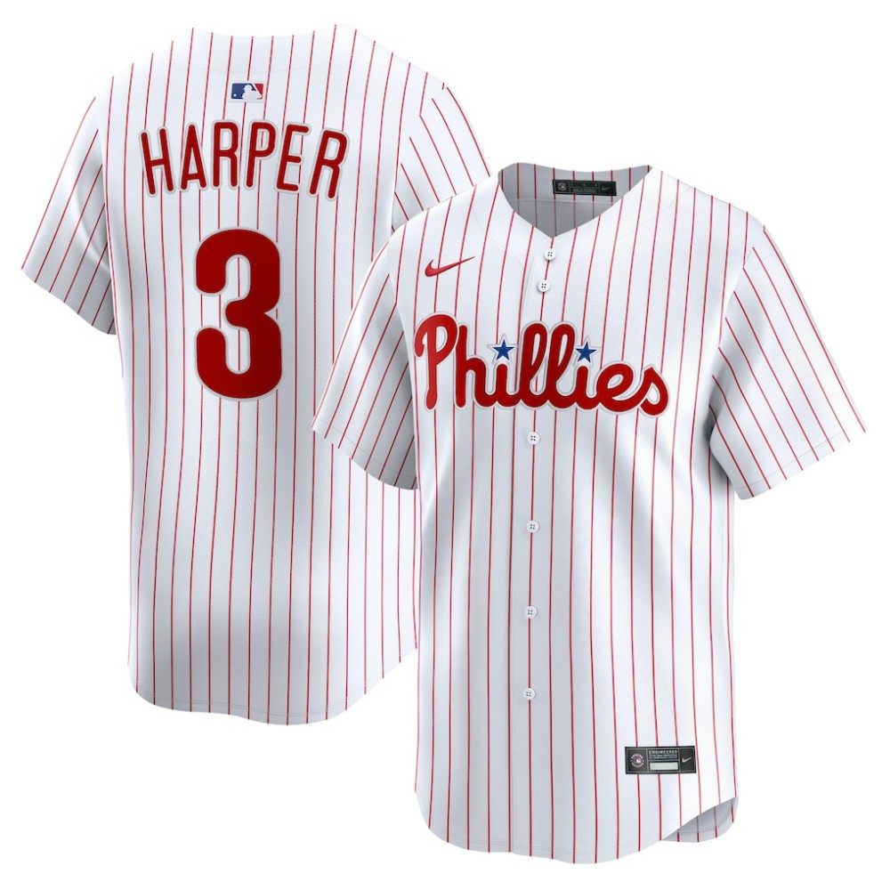 Bryce Harper Philadelphia Phillies Home Limited Player Jersey White | Nike