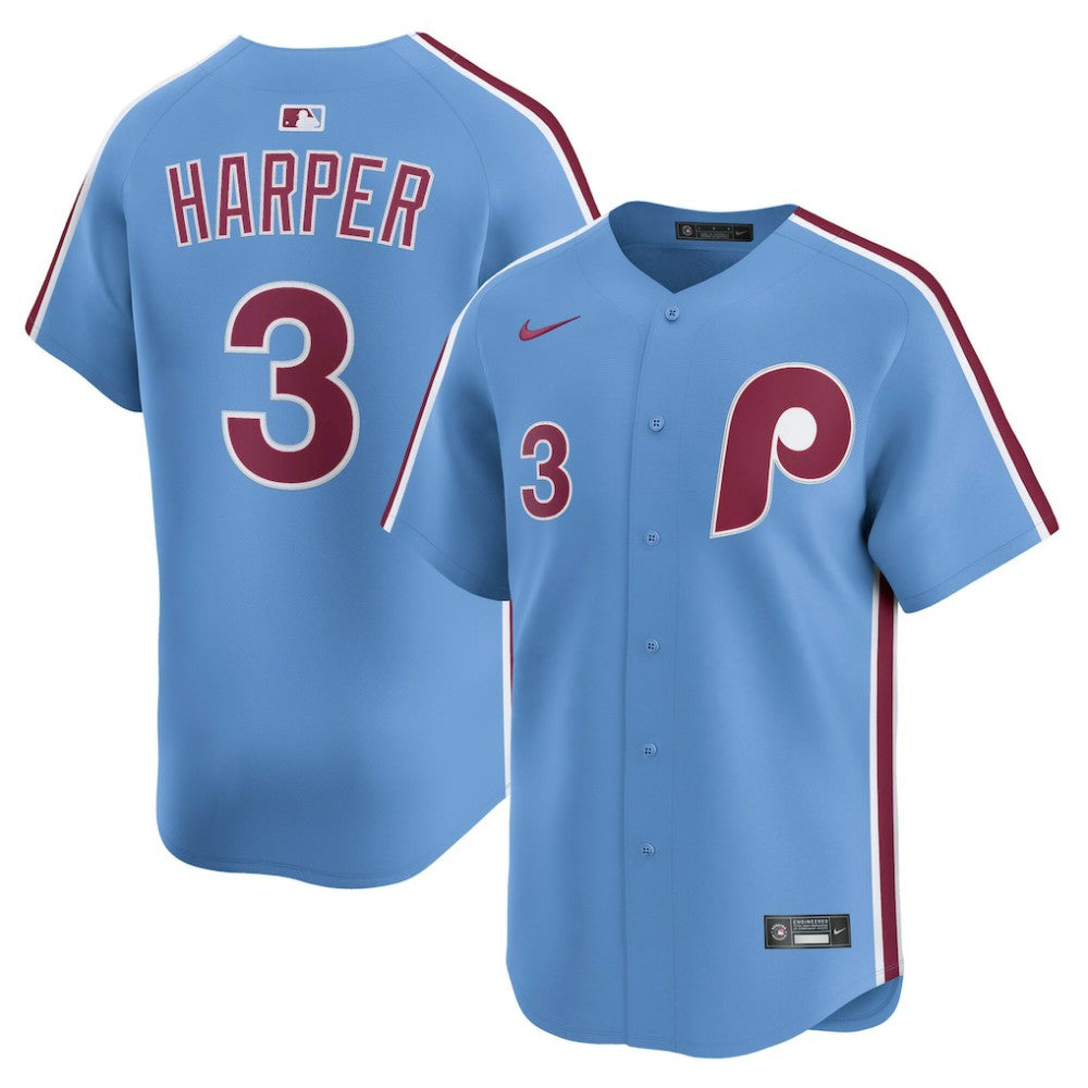 Bryce Harper Philadelphia Phillies Alternate Limited Player Jersey Light Blue | Nike