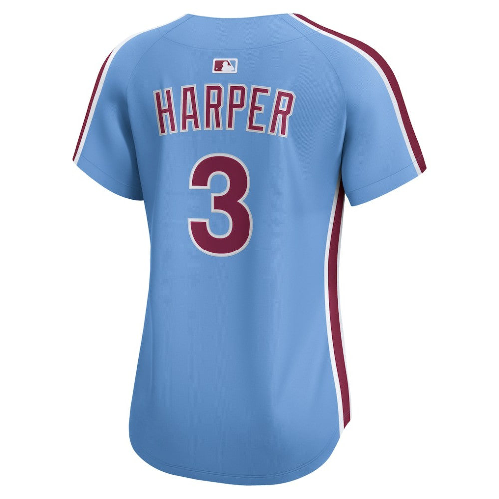 Bryce Harper Philadelphia Phillies Women's Alternate Limited Player Jersey Light Blue | Nike