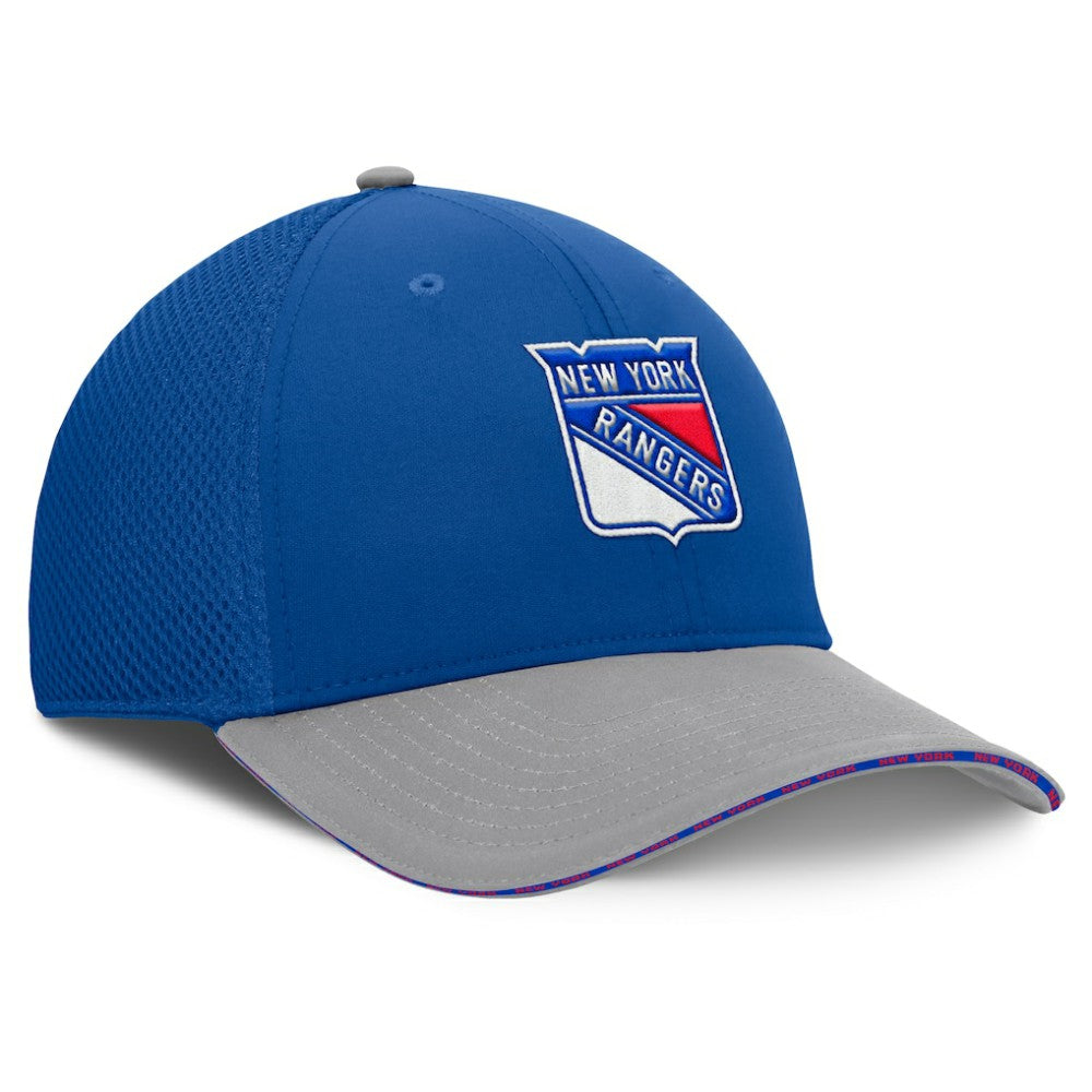 New York Rangers Fanatics Fundamentals Span Flex Hat Blue