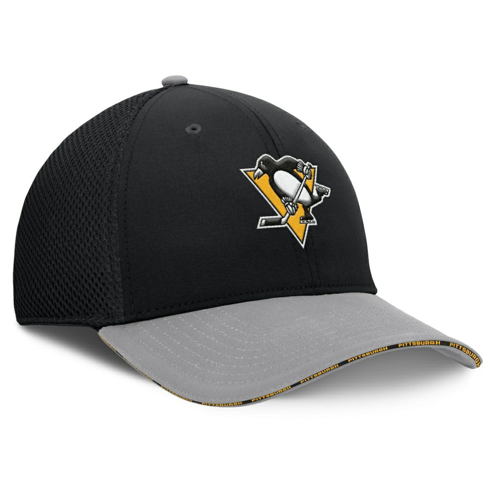 Pittsburgh Penguins Fanatics Fundamentals Span Flex Hat Black