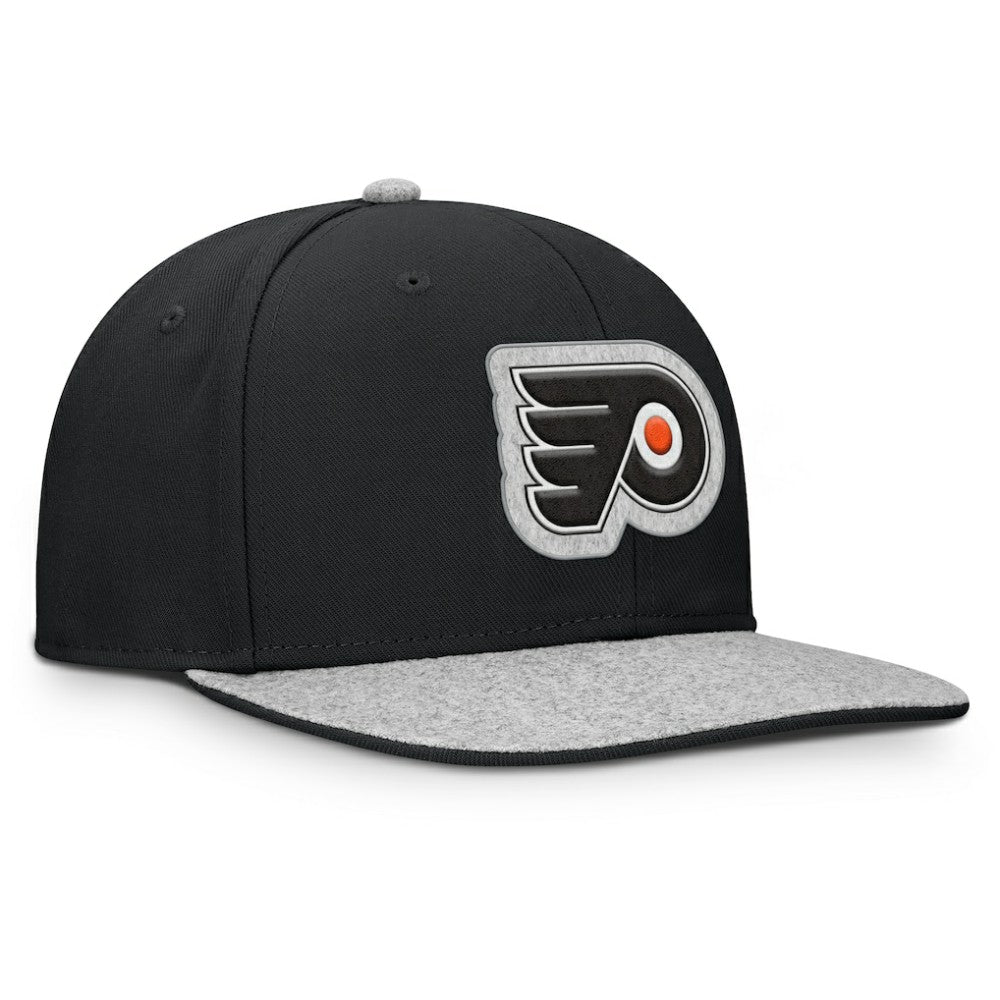 Philadelphia Flyers Fanatics Fundamentals Loden Snapback Hat Black