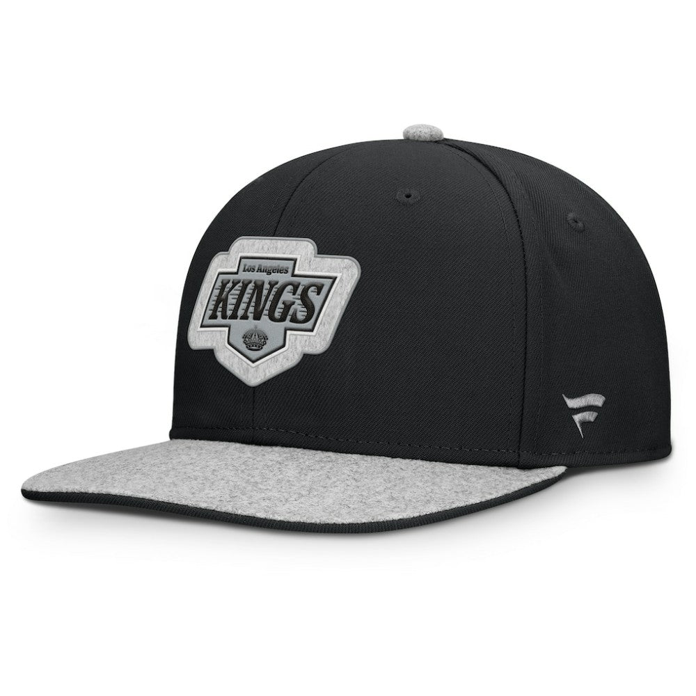 Los Angeles Kings Fanatics Fundamentals Loden Snapback Hat Black