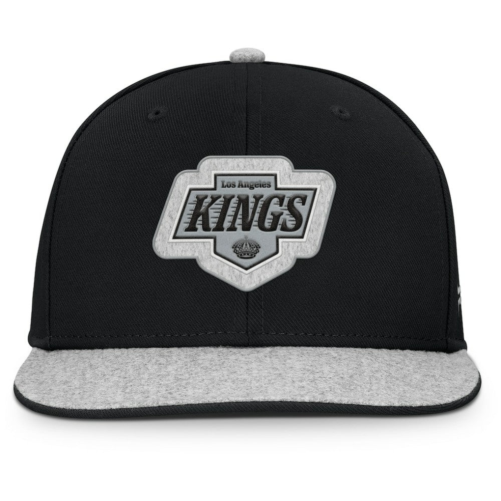 Los Angeles Kings Fanatics Fundamentals Loden Snapback Hat Black