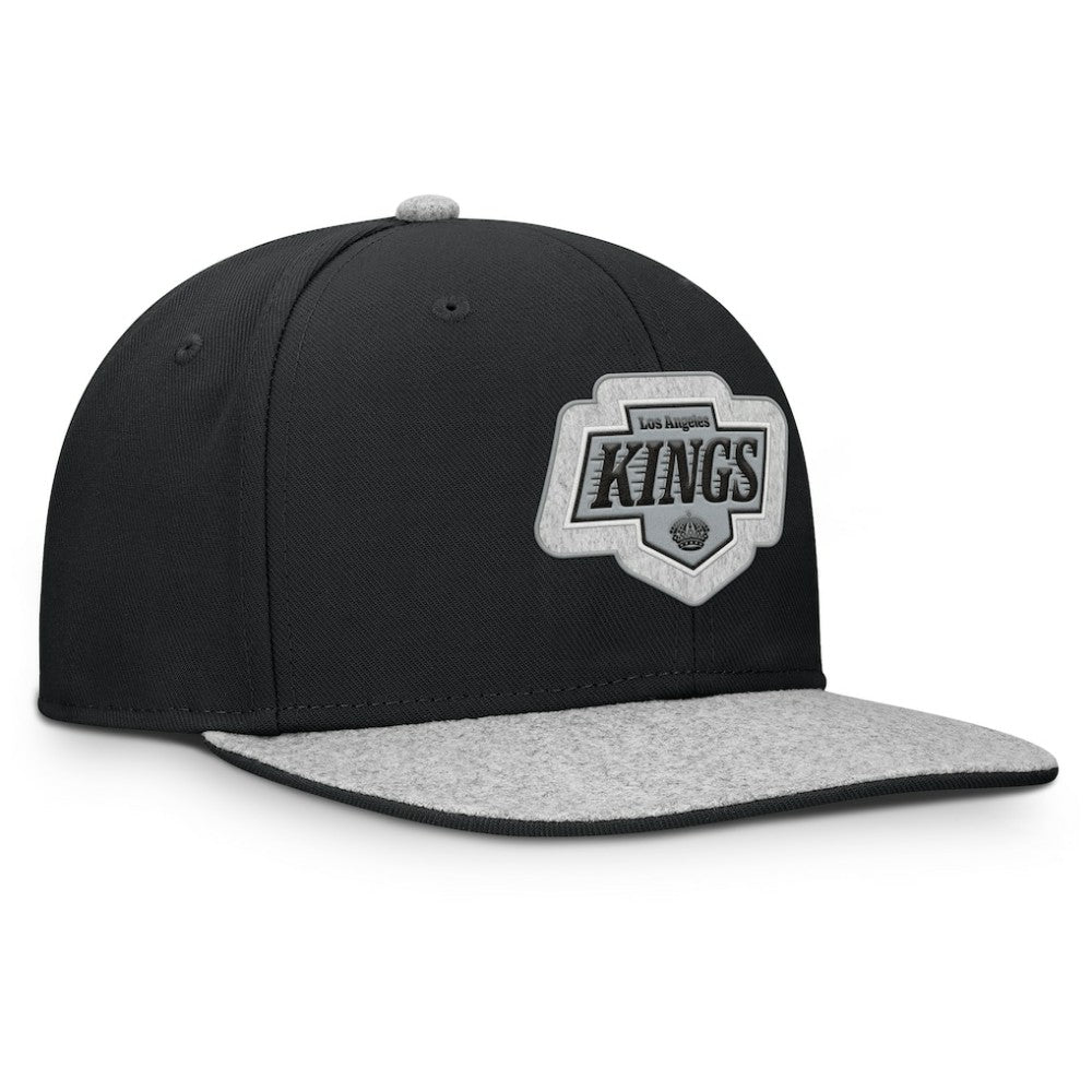 Los Angeles Kings Fanatics Fundamentals Loden Snapback Hat Black