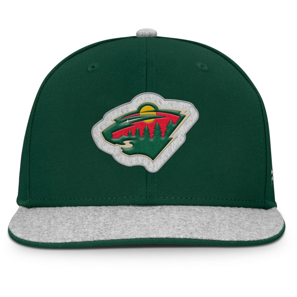 Minnesota Wild Fanatics Fundamentals Loden Snapback Hat Green