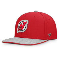 New Jersey Devils Fanatics Fundamentals Loden Snapback Hat Red