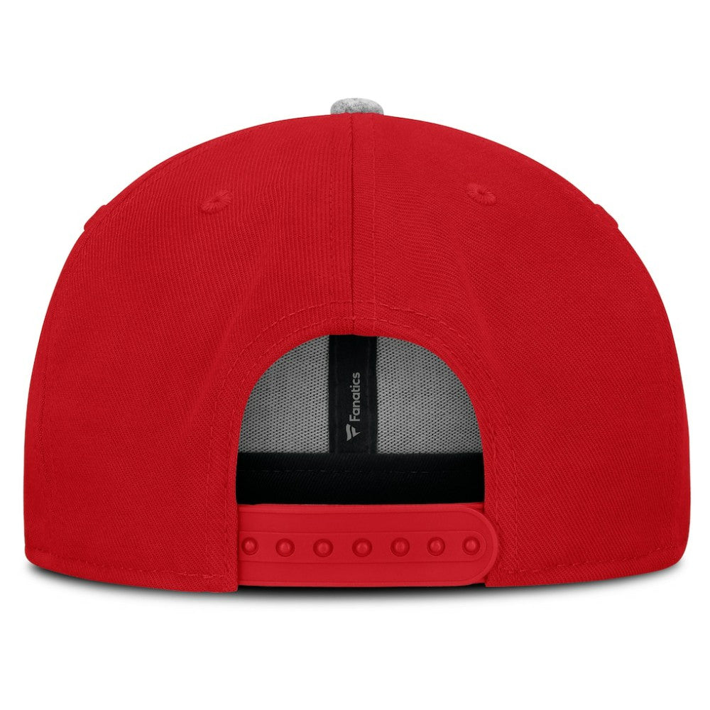 New Jersey Devils Fanatics Fundamentals Loden Snapback Hat Red