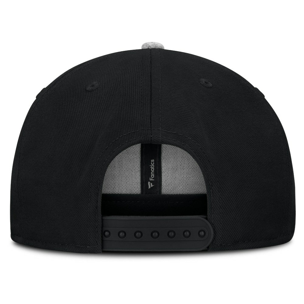 San Jose Sharks Fanatics Fundamentals Loden Snapback Hat Black