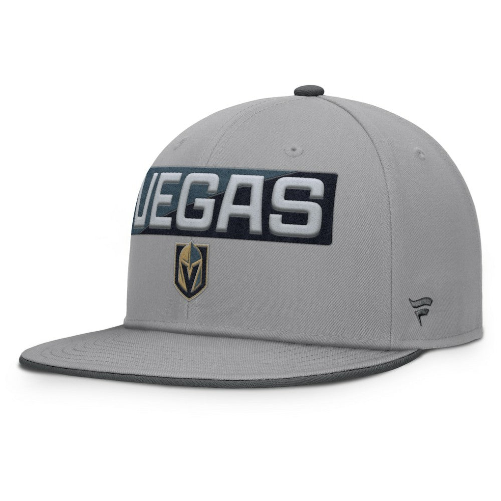 Vegas Golden Knights Fanatics Fundamentals Duo Split Logo Snapback Hat Gray