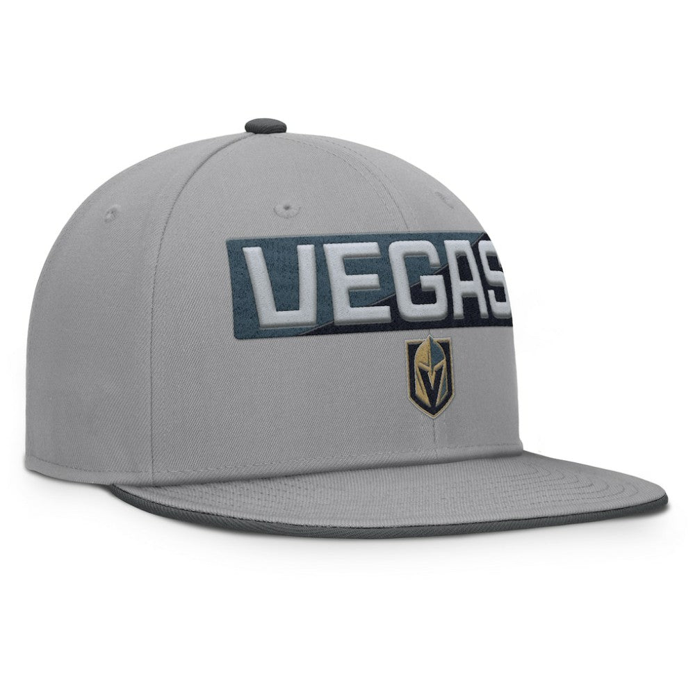 Vegas Golden Knights Fanatics Fundamentals Duo Split Logo Snapback Hat Gray