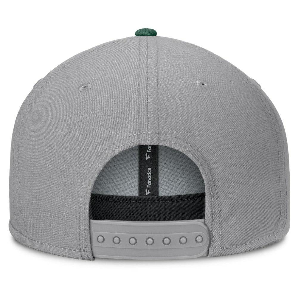Minnesota Wild Fanatics Fundamentals Duo Split Logo Snapback Hat Gray