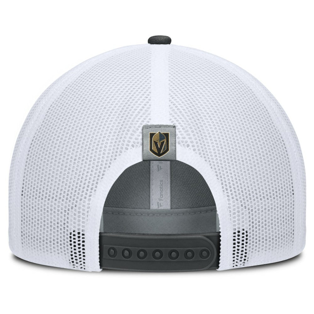 Vegas Golden Knights Fanatics Fundamental Adapt Trucker Adjustable Hat Gray/Charcoal