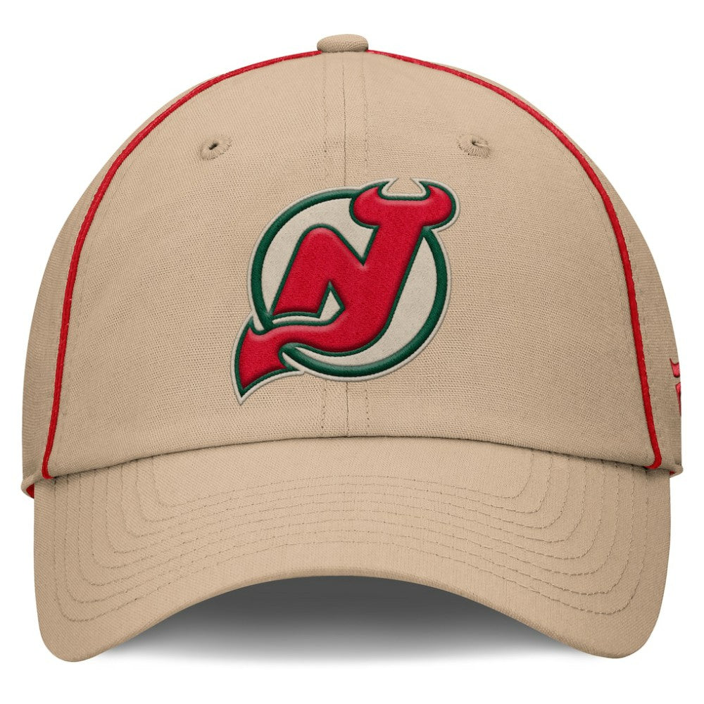 New Jersey Devils Fanatics Heritage Setoff Adjustable Hat Tan