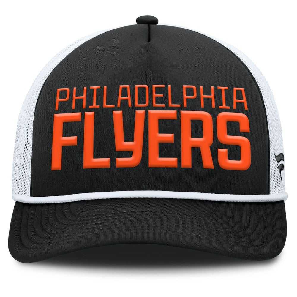 Philadelphia Flyers Fanatics Heritage Dutch A-Frame Trucker Adjustable Hat Black/White