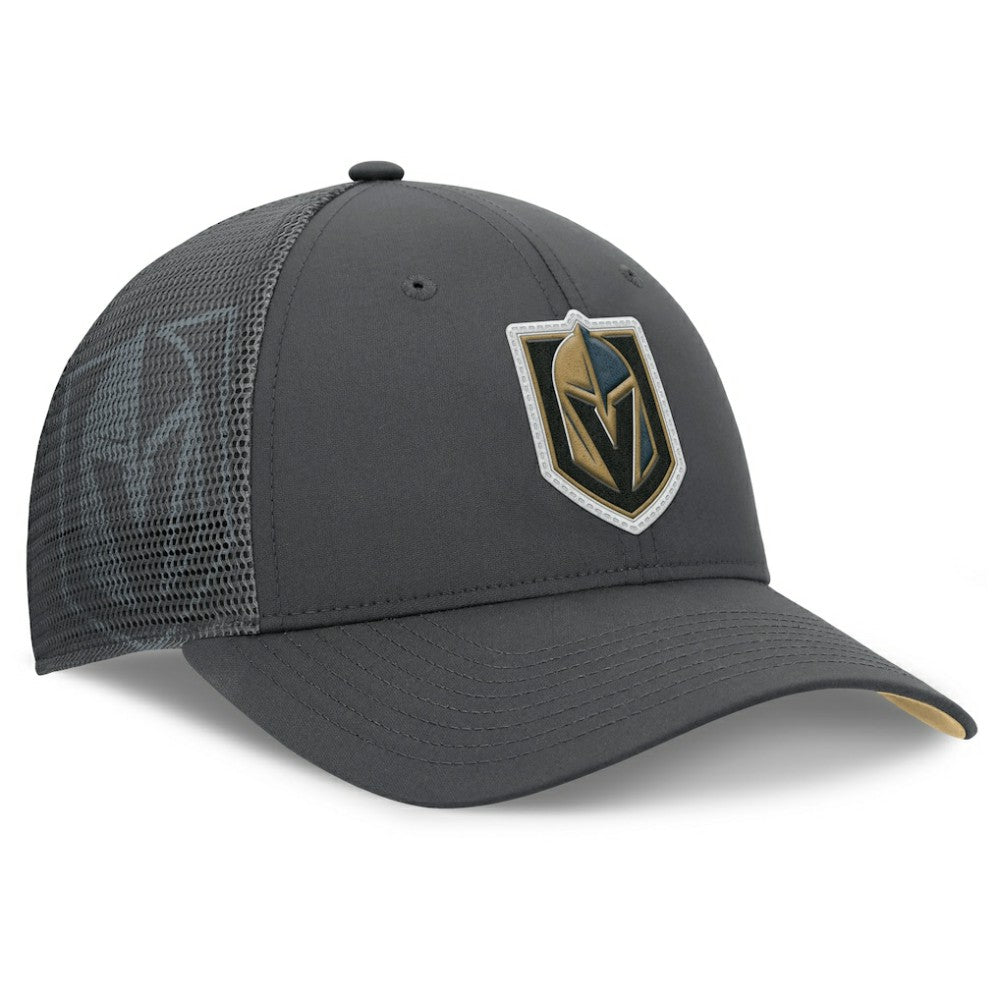 Vegas Golden Knights Fanatics Authentic Pro Home Ice Trucker Adjustable Hat Charcoal