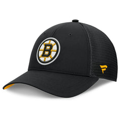 Boston Bruins Fanatics Authentic Pro Home Ice Trucker Adjustable Hat Black