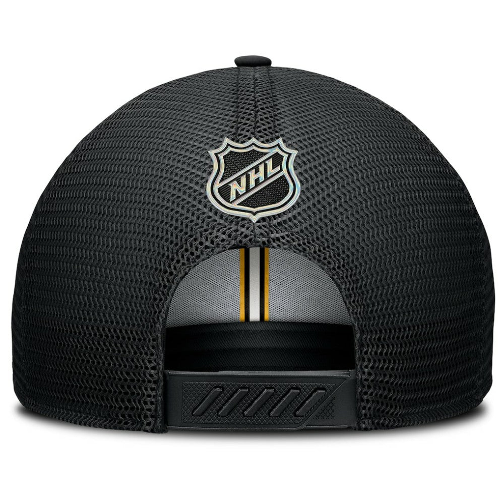 Boston Bruins Fanatics Authentic Pro Home Ice Trucker Adjustable Hat Black